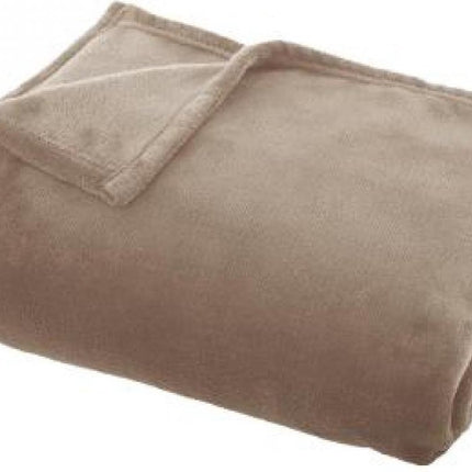 Atmosphera - Plaid - Flanell - Beige - 130 x 180 cm