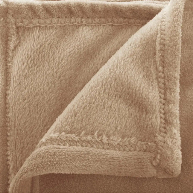 Atmosphera - Plaid - Flanel - Beige - 130 x 180 cm