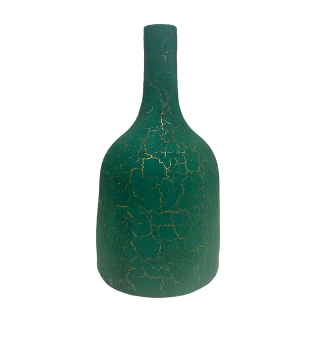 Flaschenvase rissig 20 cm