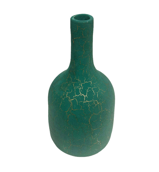 Flaschenvase rissig 20 cm
