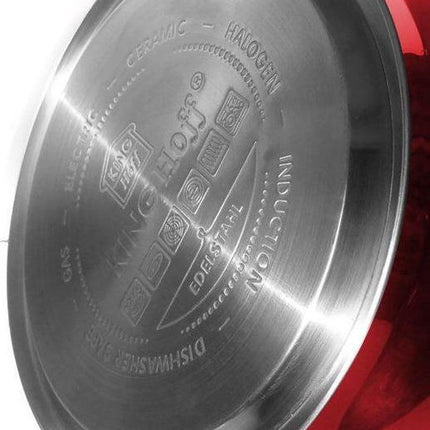 Fluitketel - 3.4 liter - rood - Glans