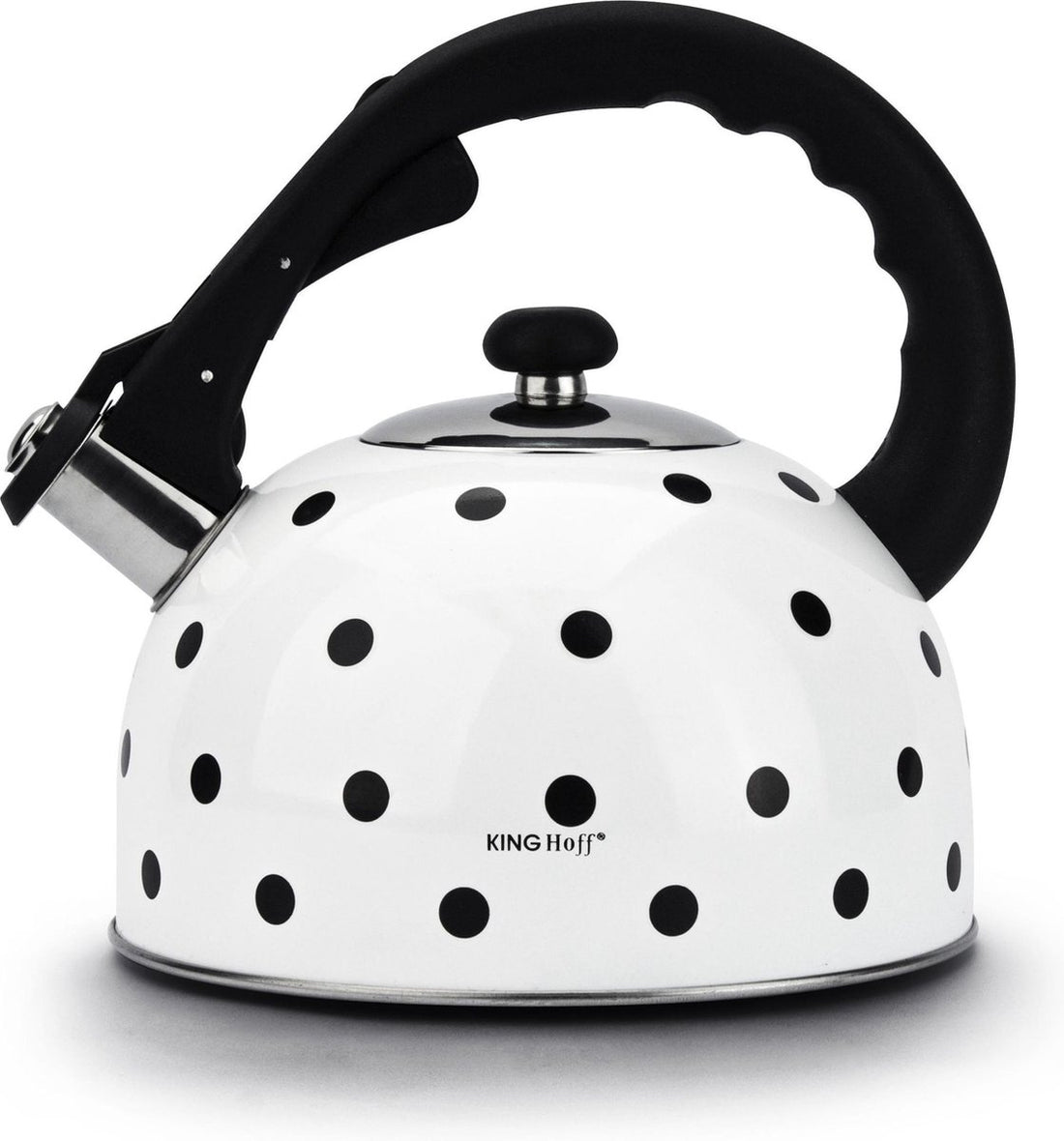 Bouilloire siffleuse à pois blancs - 2,6 litres