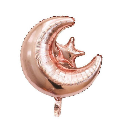 Eid Mubarak Folienballon Mond-Stern Rosé Mond-Stern (fest)