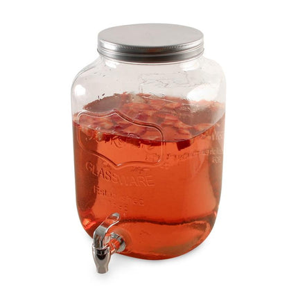 Glazen drank – limonade sap dispenser met kraan - 8 liter