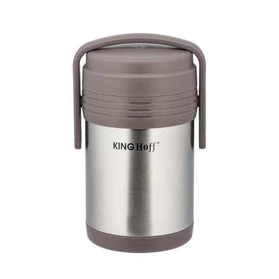 Food Thermos - Stainless Steel Lunch Box - 3 Separate Containers (0.3L + 0.68L + 0.32L) - Double-Walled - Hot & Cold for Hours - 1.5L Total Capacity - Lightweight & Unbreakable