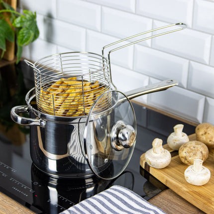 Kinghoff Fritteuse - 3,6L - Edelstahl - alle Herdarten