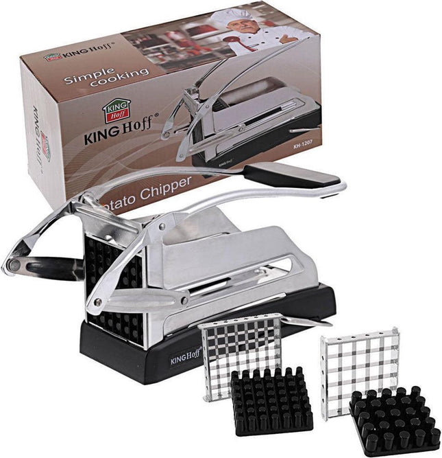 Frietsnijder - 2 maten - 13 x 27 x 9 cm - RVS