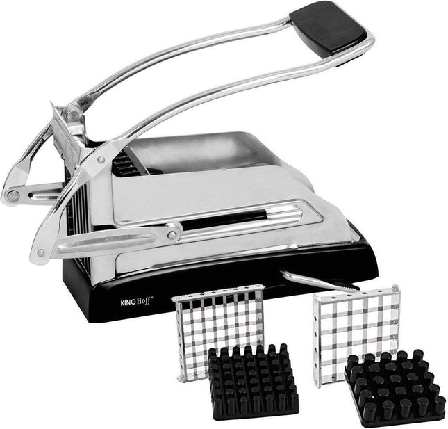Frietsnijder - 2 maten - 13 x 27 x 9 cm - RVS