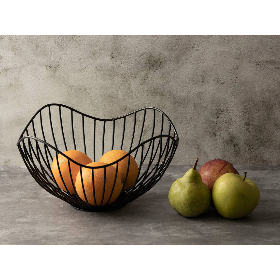 Coupe à fruits métallique noire - Corbeille à fruits