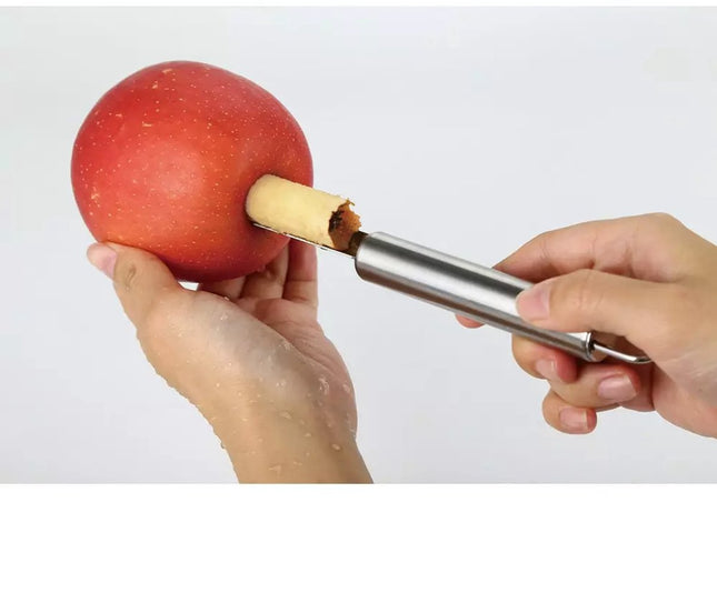 Kinghoff Kerngehäuseentferner - Edelstahl, Äpfel, Birnen, Tomaten - Einfaches und hygienisches Küchenwerkzeug - Kernausstecher