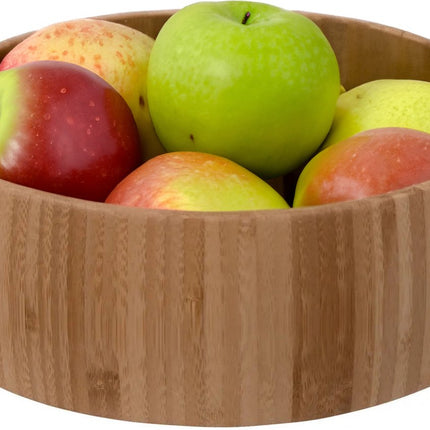 5Five Obstschale/Obstkorb Bali - Bambusholz - D29 x H10 cm - braun - rund