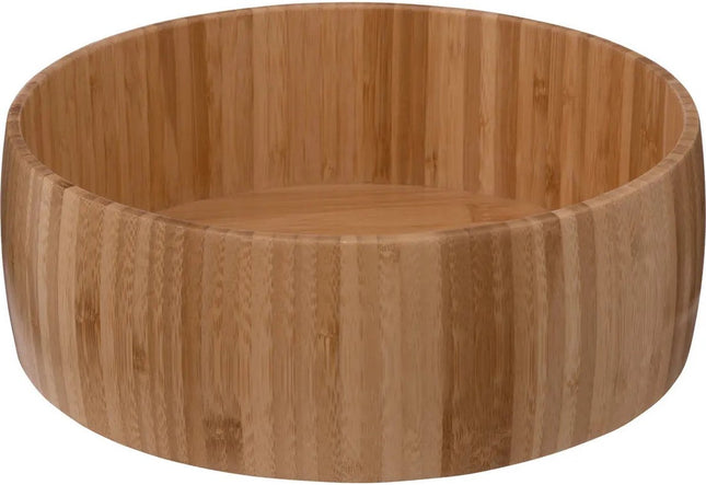 5Five Obstschale/Obstkorb Bali - Bambusholz - D29 x H10 cm - braun - rund