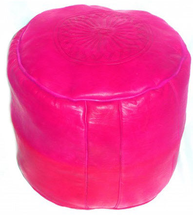 Moroccan Pouf Fuchsia