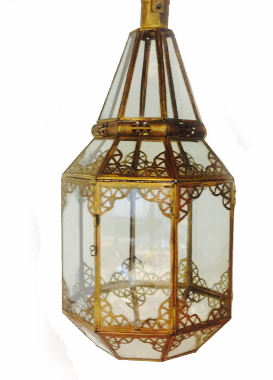 Lampe marocaine en verre faite à la main