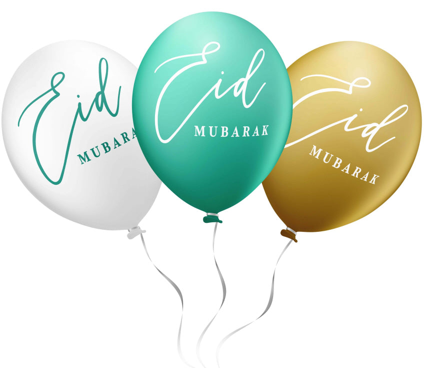 EID Mubarak balloon mix 6 pieces