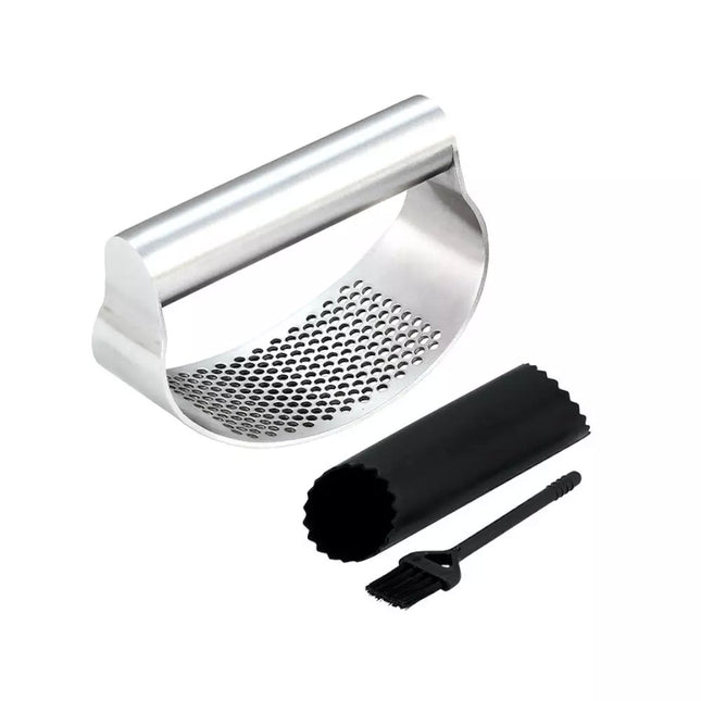 Knoblauchpresse, 3er Set, Stahl - Kinghoff