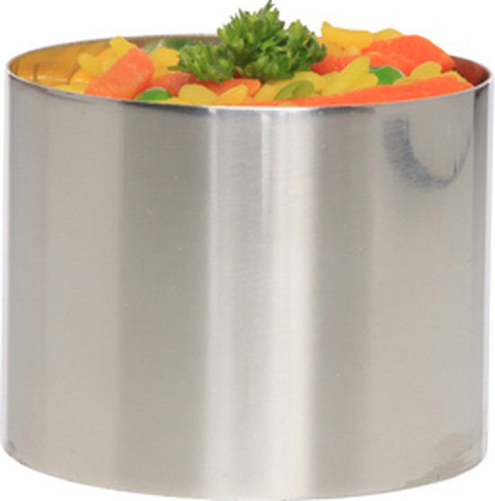 Garnish ring round D7 CM X H5.5 CM stainless steel