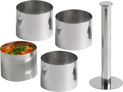 Cosy&Trendy Garnierring - Rund Mit Food Stamp - Ø 7 cm - 4er-Set