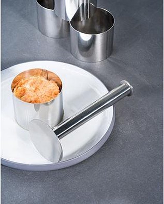 Cosy&Trendy Cercle de présentation - Rond Avec Poussoir - Ø 7 cm - Set de 4