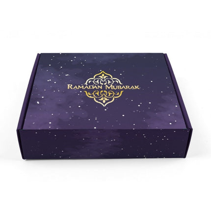 Ramadan Mubarak Gebäckschachtel (lila/gold)