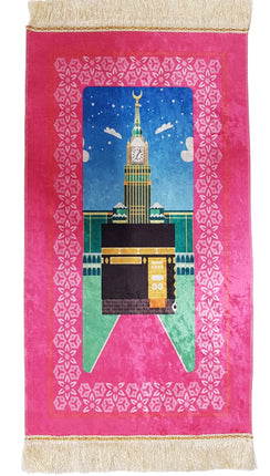 Gebedskleed kaaba 90 x 50 cm