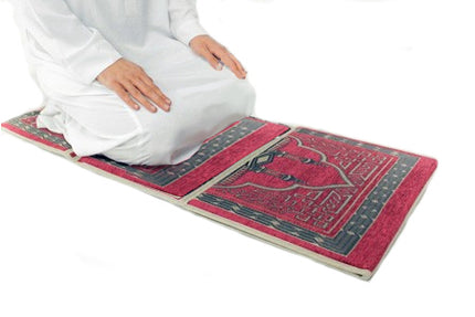 Luxe gebedskleed met een rugleuning