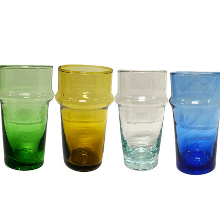 Traditionell gefärbte marokkanische Beldi Gläser 12 cm