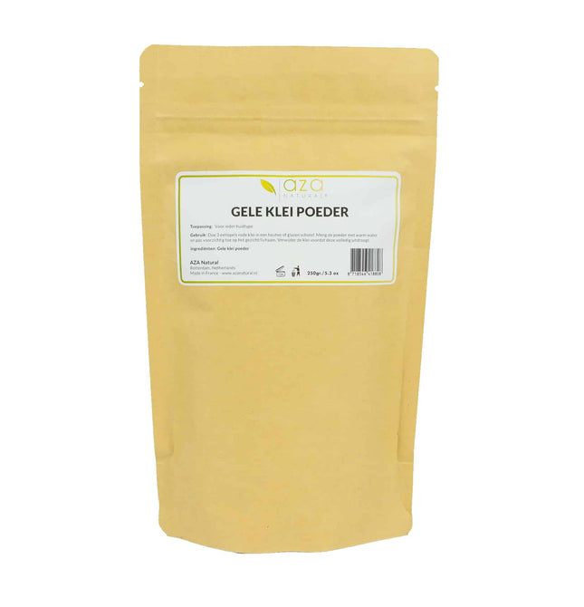Gelbes Tonpulver