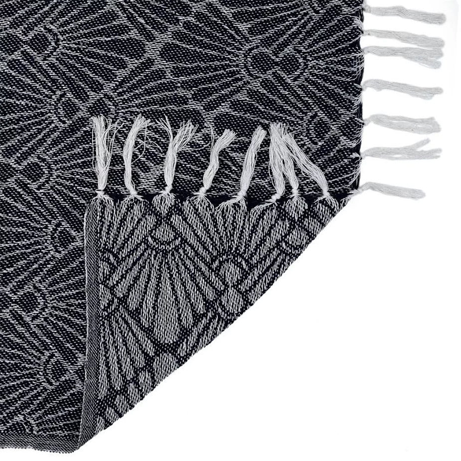 Geometric throw Navy blue