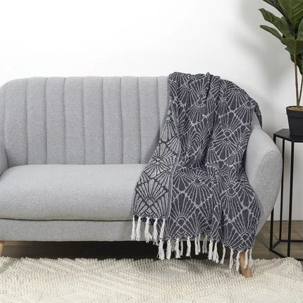 Geometrische plaid Marineblauw