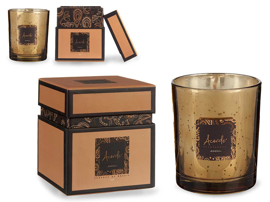 Bahiana Vanilla Scented Candle Yellow (8 x 9 x 8 cm)