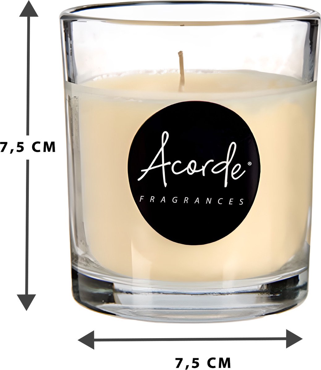 Acorde - Bougie parfumée Vanille - 30 heures de combustion