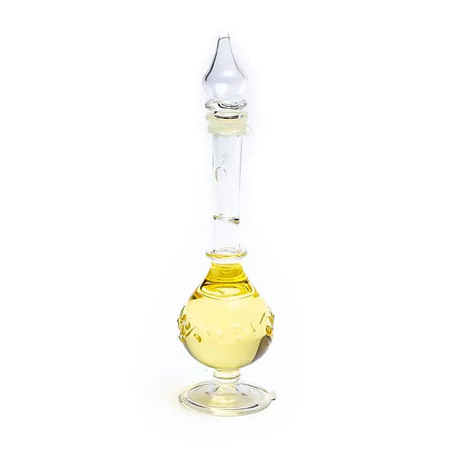 Sandelholz & Vetiver Duftöl im mundgeblasenen Fläschchen – 10ml – Luxuriöses Naturaromaöl – Ayurveda Duft