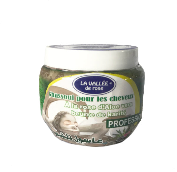 Ghassoul pour les cheveux à l'Aloé Véra et au beurre de karité