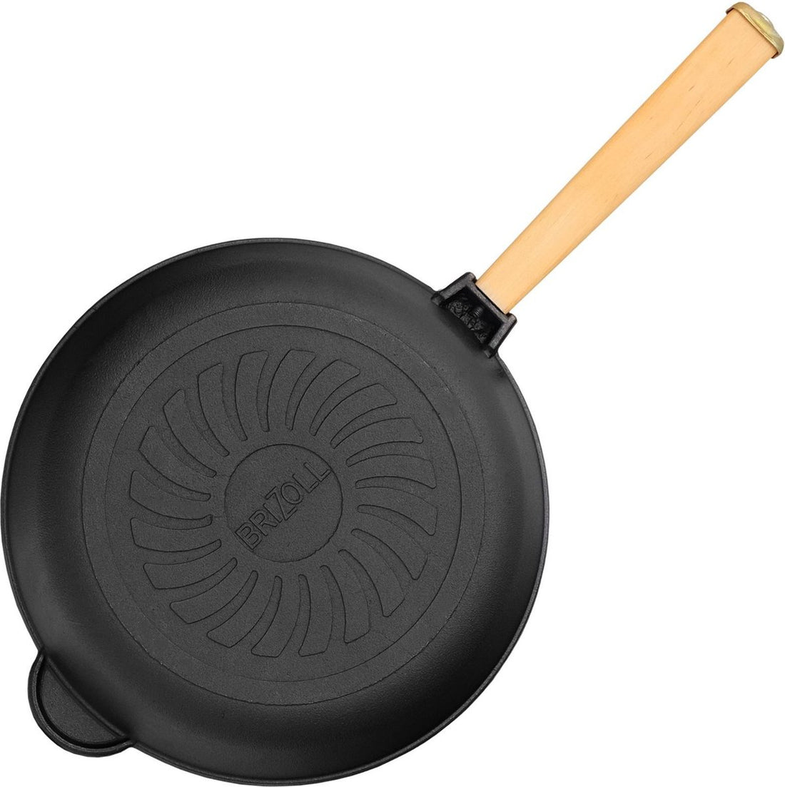 Cast Iron Skillet with Detachable Wooden Handle - BRIZOLL