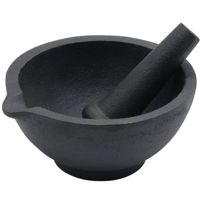 vijzel & stamper Zwart Gietijzer