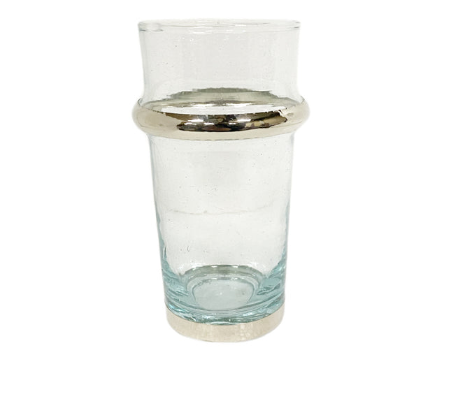 Marokkaans beldi glas zilver set van 3 stk.