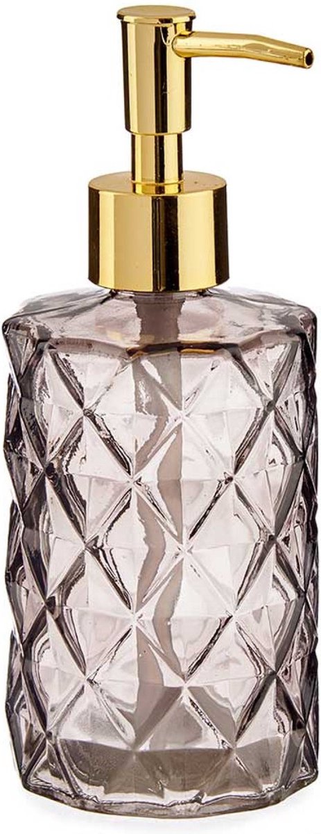 Distributeur de savon en verre - doré