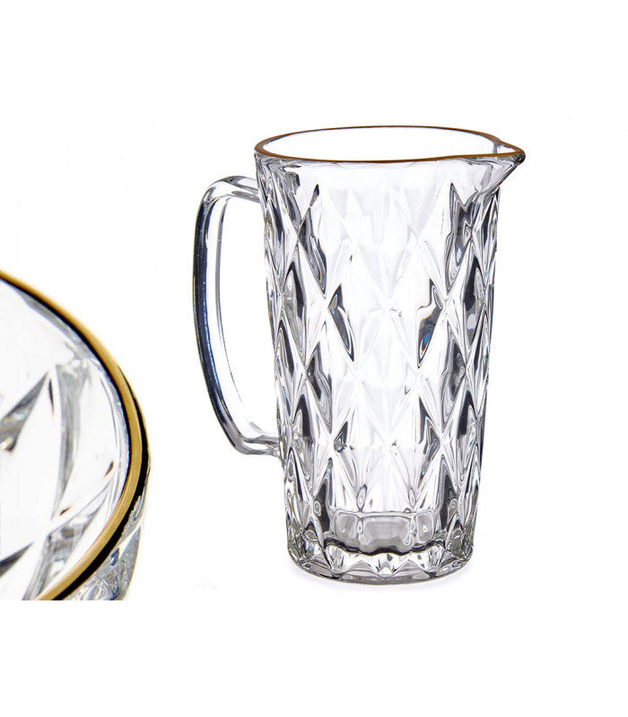 Crystal Diamond can gold rim 1L