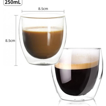 Doppelwandige Gläser - 250 ml - 4 Stück