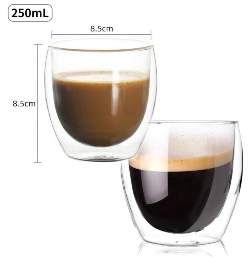 Double-walled glasses - 250 ml - 4 pieces