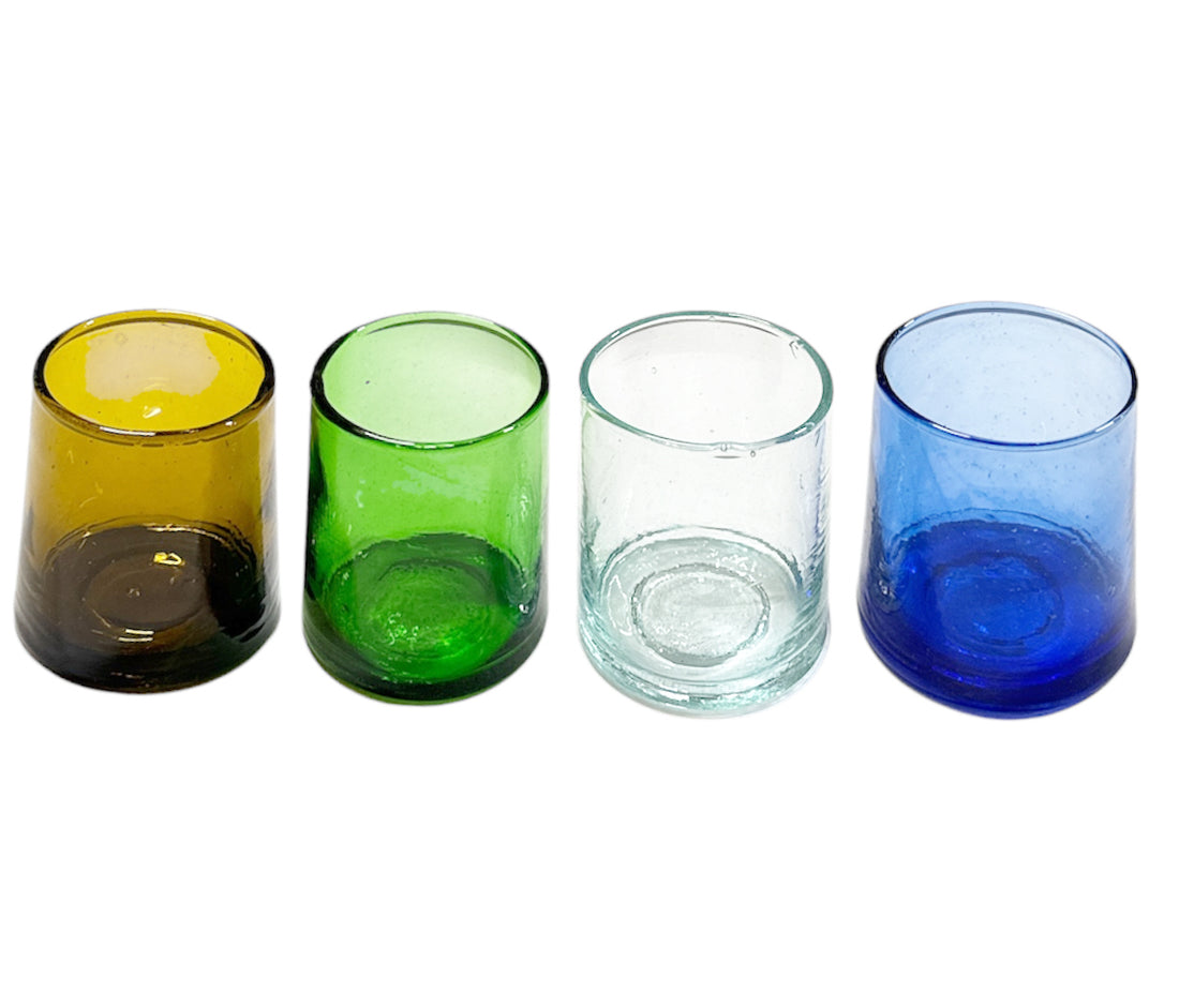 Marokkaanse tumbler – mondgeblazen drinkglas van gerecycled glas, ca. 9 cm – foto 5