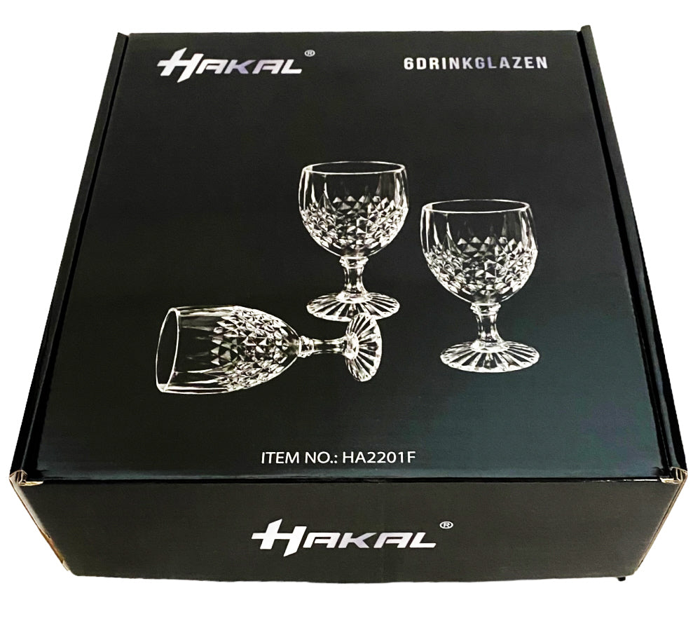 Lot de 6 verres à cocktail robustes