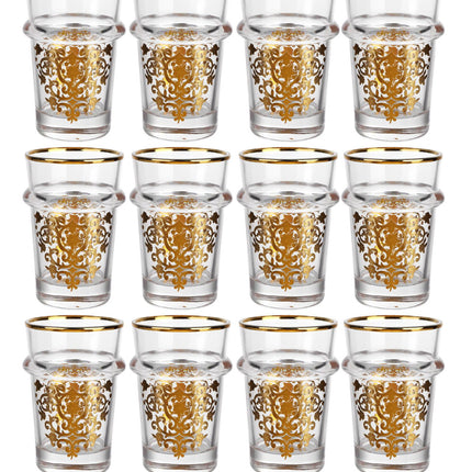 Marokkanische Design-Beldi-Gläser – 12-teilig