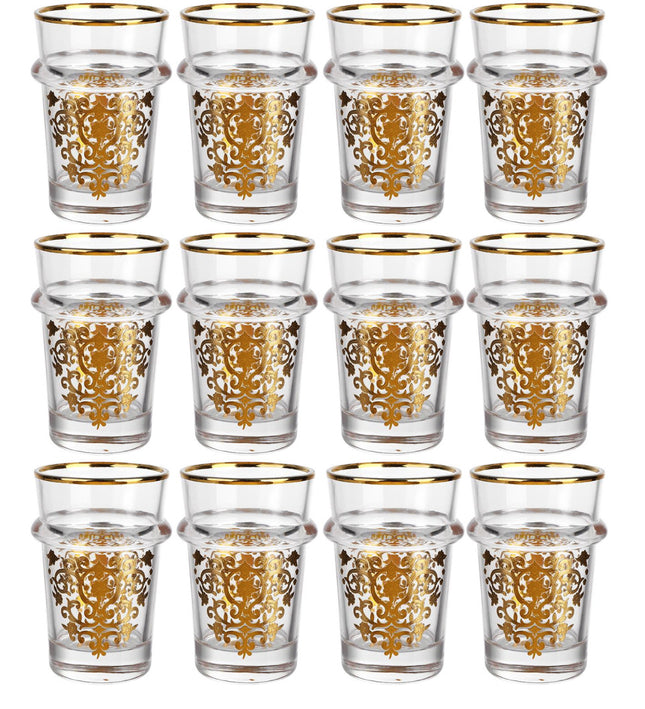 Marokkaanse design Beldi glazen – 12 Delig
