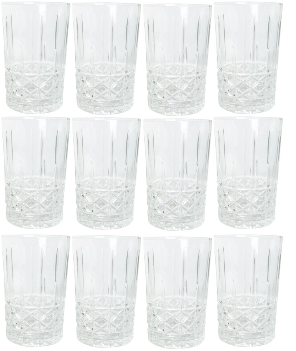 Doorzichtige theeglazen – set van 12 transparante glazen van stevig glas – foto 2