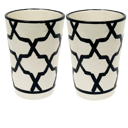 Marokkanisches Keramikbecher-Set, 2-tlg.