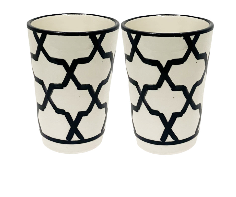Moroccan ceramic mug set 2 pc.