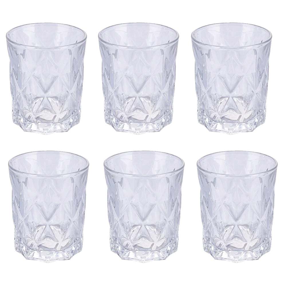Set of 6 Glace Elegance tumbler glasses