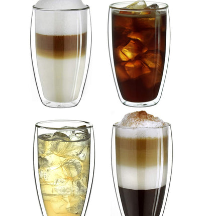 Doppelwandige Gläser - 4er Set - 350ml